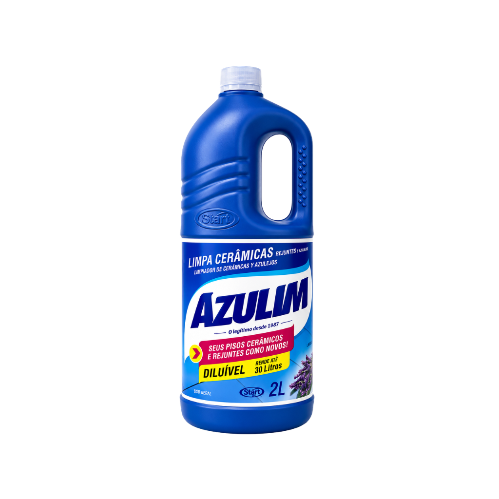Limpa Cerâmicas Azulejos Rejunte Lavanda Azulim 2L