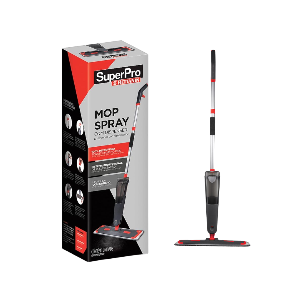 Mop Spray Com Dispenser Pro Microfibra Superpro Bettanin