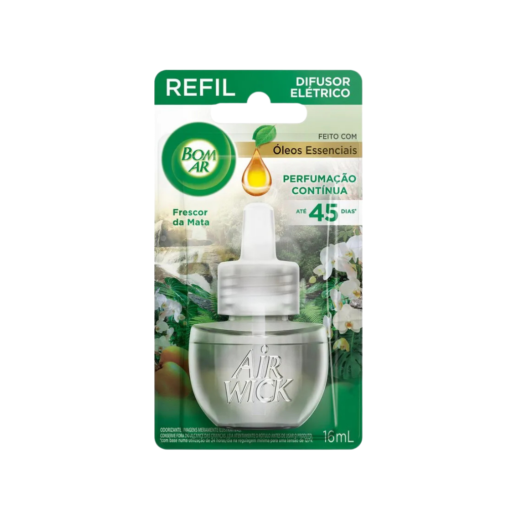 Refil Para Difusor Elétrico Bom Ar Frescor Da Mata 16ml