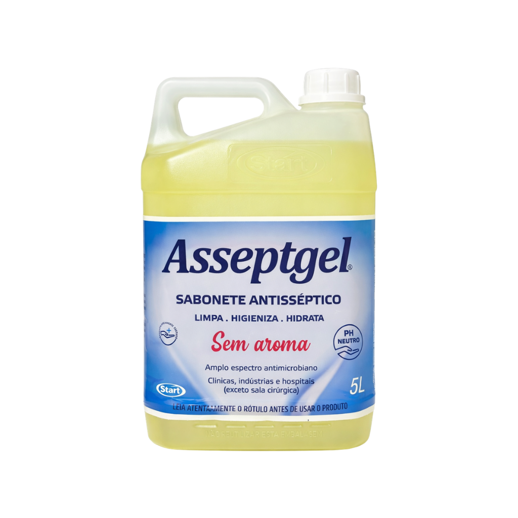 Sabonete Antisseptico Asseptgel 5 Litros Sem Aroma