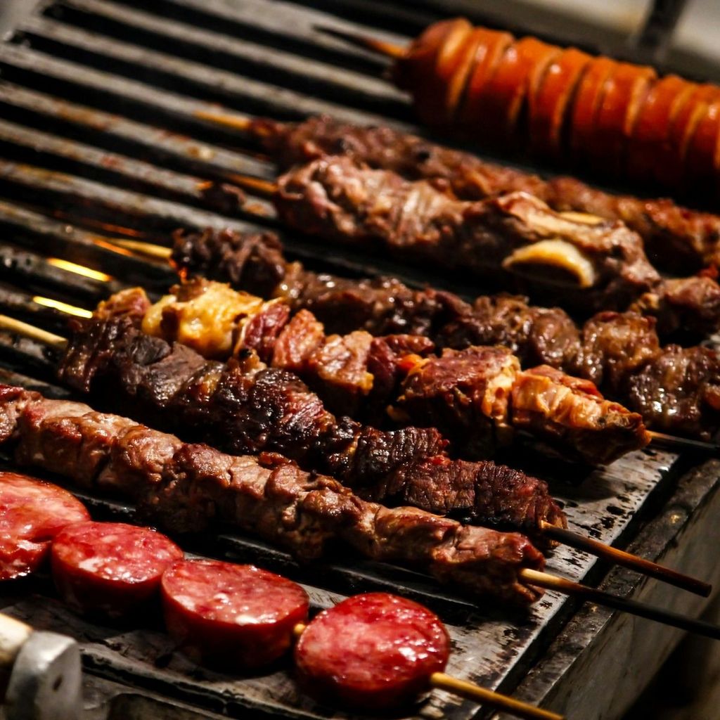 Espetos De Bambu Talge 30cm 50 Unid Para Churrasco E Festas