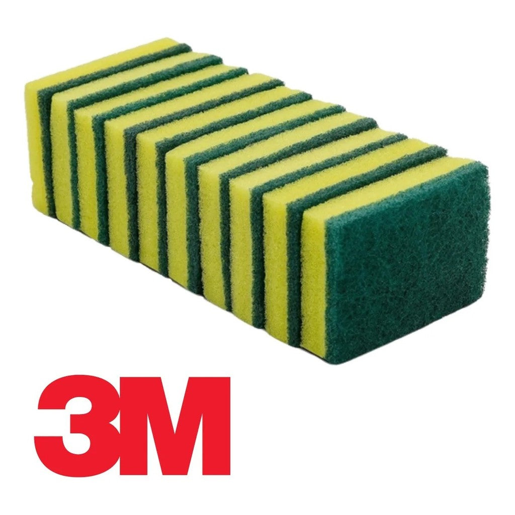 Esponja De Limpeza Dupla-face Prossional 10 Unidades 3m