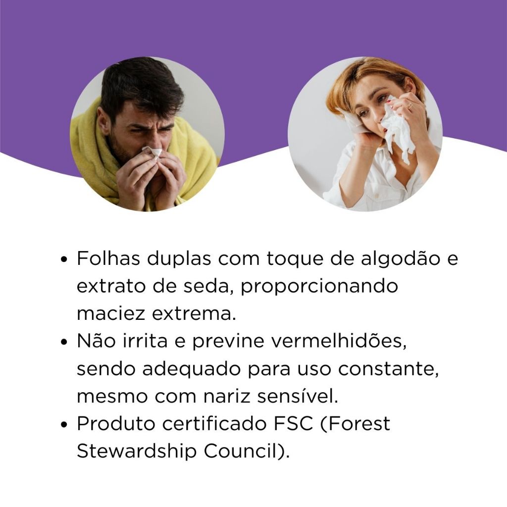 Lenço Papel Descartável Kleenex Dia A Dia 50 Folhas