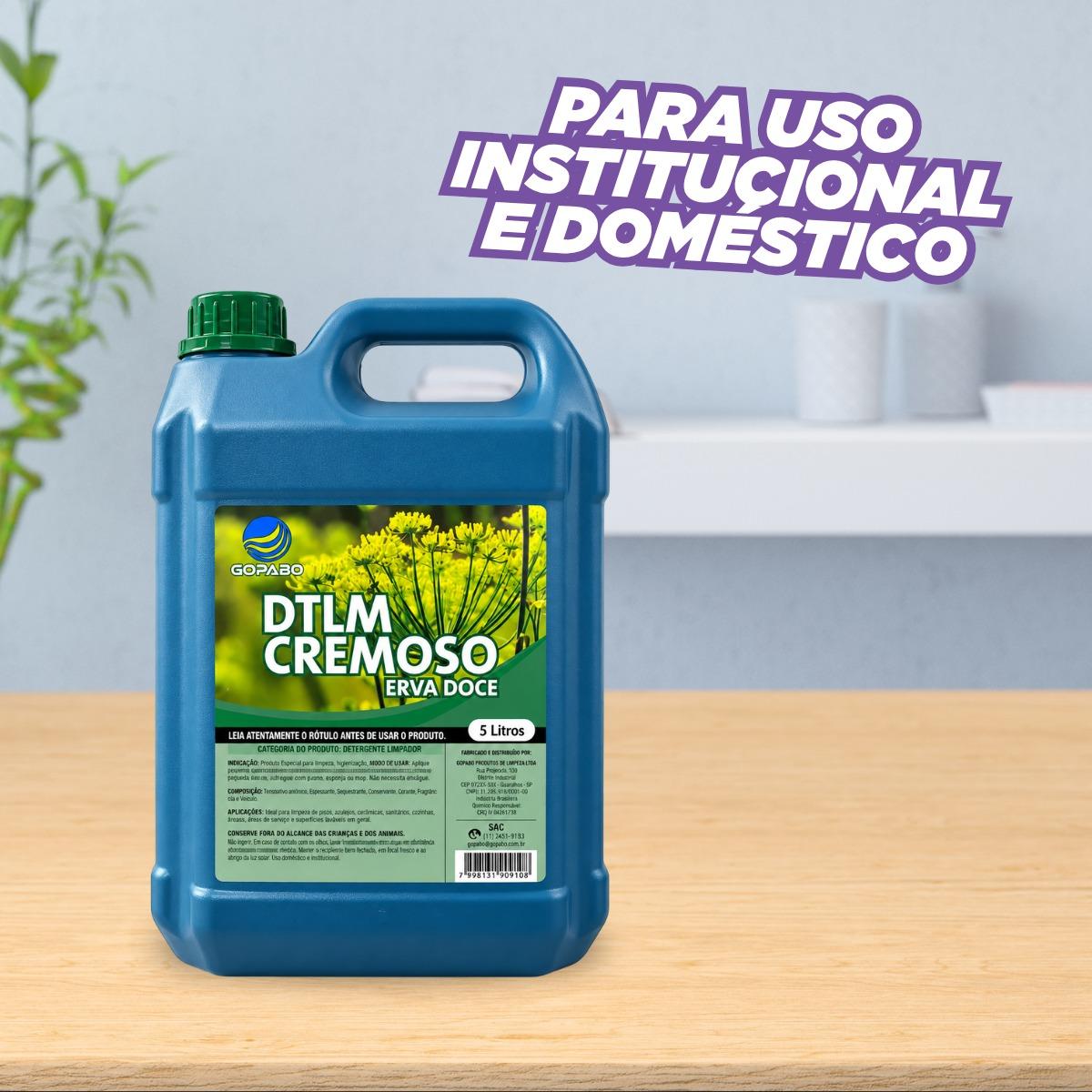 Sabonete Cremoso Erva Doce Gopabo 5 Litros