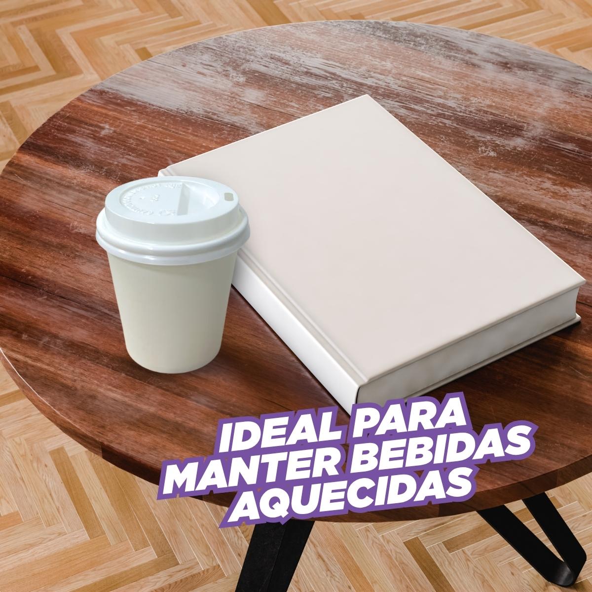 Tampa Para Copo de Papel Descartável 240ml 25 Unidades Vabene