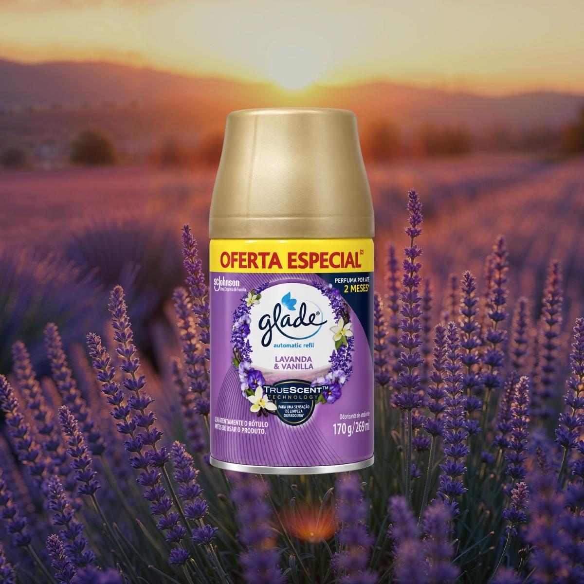 Desodorizador Automatic Refil Spray Lavanda & Baunilha 260ml Glade