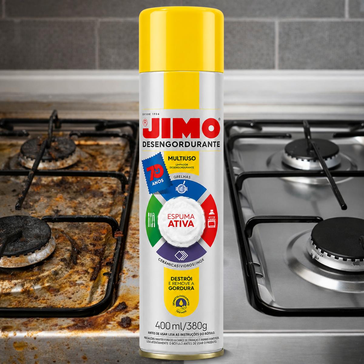 Limpador Desengordurante Multiuso Espuma Ativa Jimo 400ml