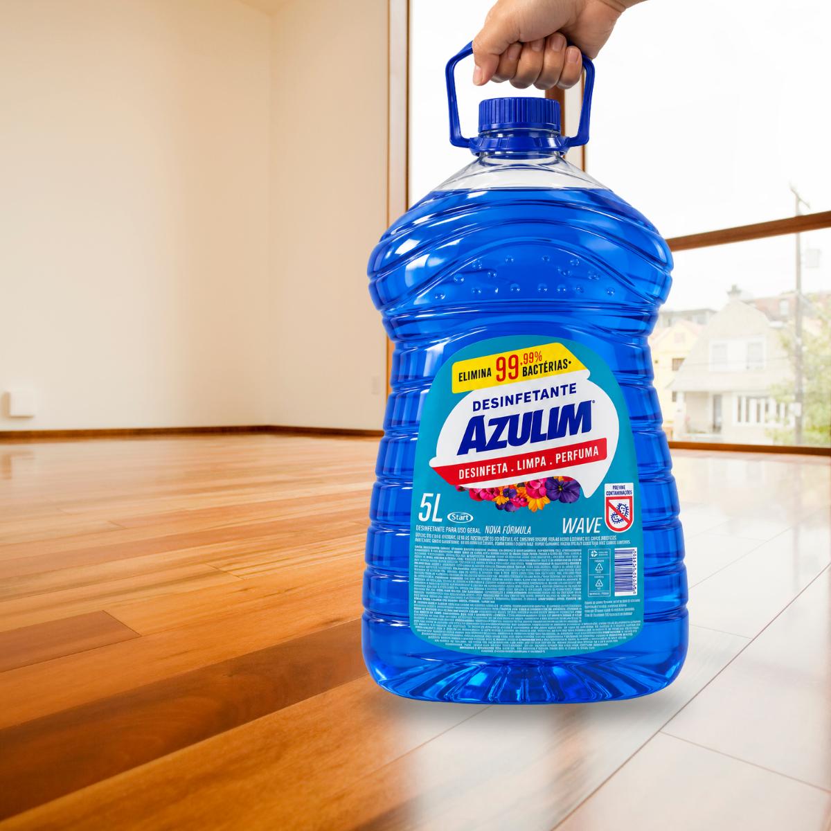 Desinfetante Multiuso Perfumado Wave Azulim 5 Litros