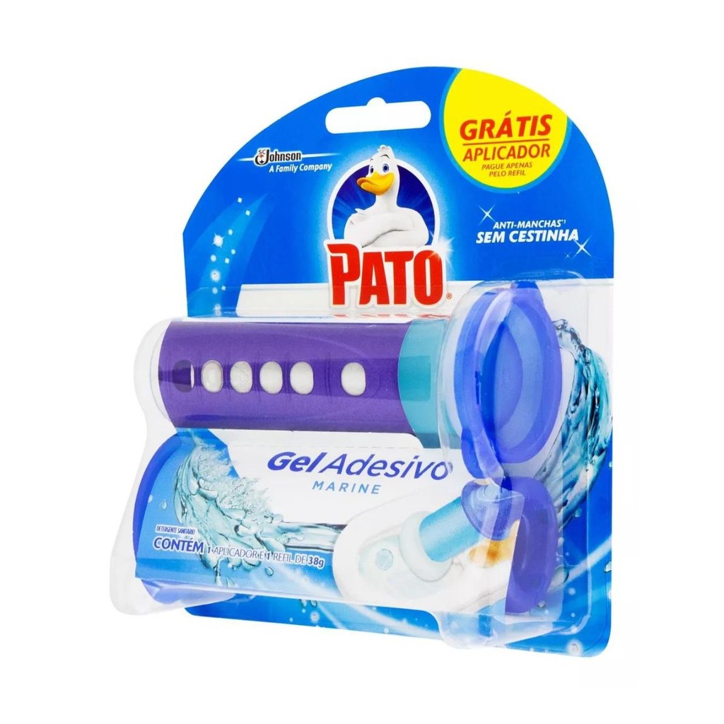 Detergente Sanitário Pato Gel Adesivo Marine Com Aplicador 38G