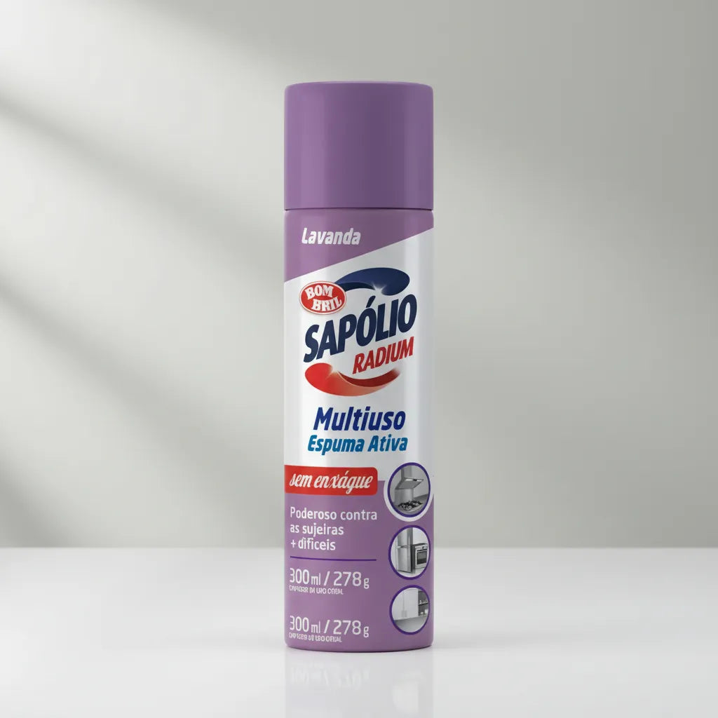 Sapólio Radium Espuma Ativa Bombril 300ml - Lavanda