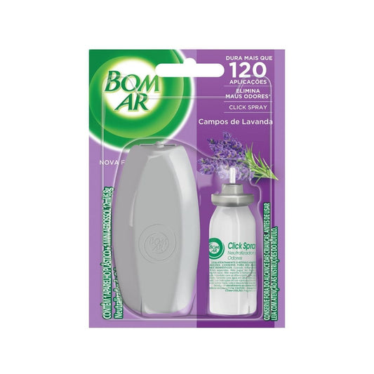 Odorizador De Ambiente Click Lavanda 12ml Com Aparelho E Refil
