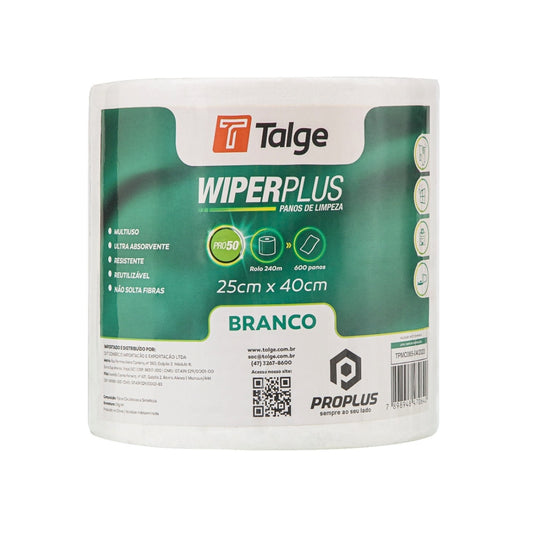 Pano Reutilizável Multiuso Wiperplus 25x40 600 panos Talge