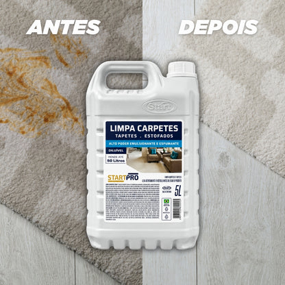 Limpa Carpetes Tapetes Estofados Profissional Start 5 Litros