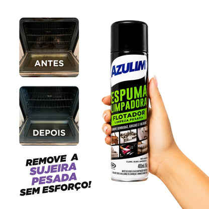 Espuma Limpadora Flotador Limpeza Pesada Azulim 400ml