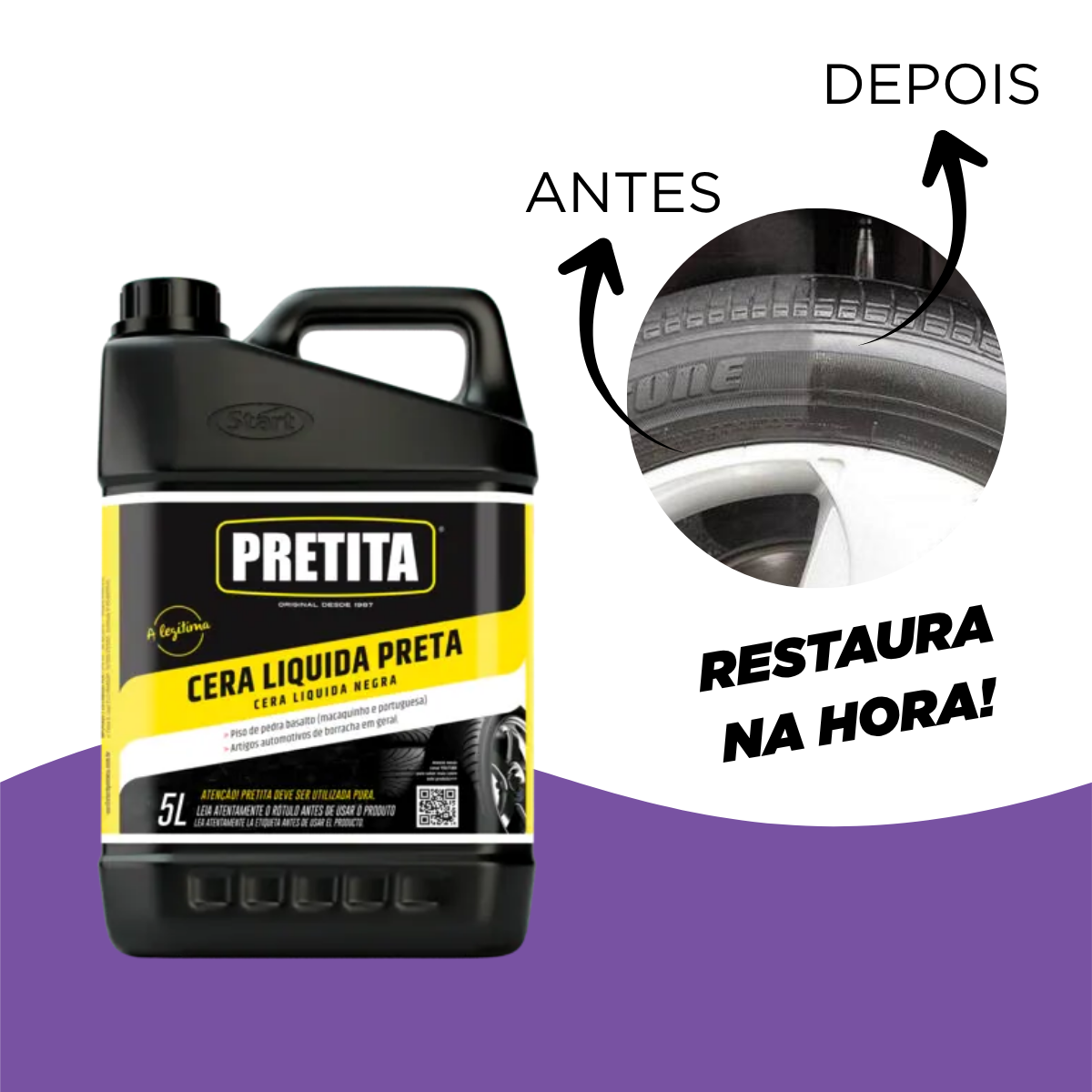 Cera Líquida Pretita 5L Start
