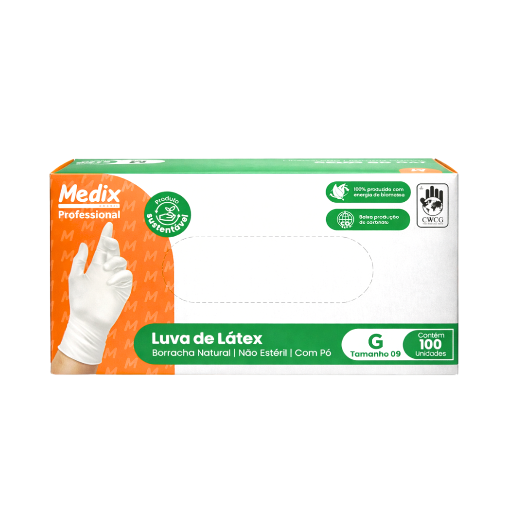 Luva De Látex Com Pó Medix - G