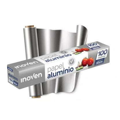 Papel Alumínio Inoven 30cm x 100m