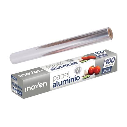 Papel Alumínio Inoven 30cm x 100m