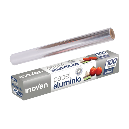 Papel Alumínio Inoven 30cm x 100m