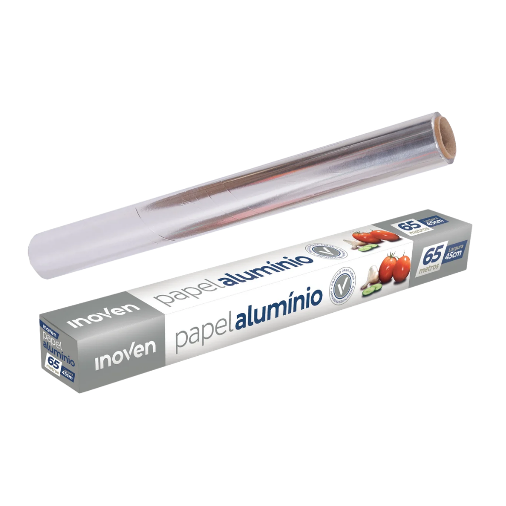 Papel Alumínio Inoven 45cm x 65m
