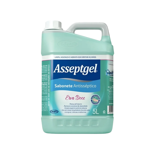 Sabonete Antisséptico Asseptgel Erva Doce 5L