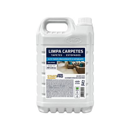 Limpa Carpetes Tapetes Estofados Profissional Start 5 Litros