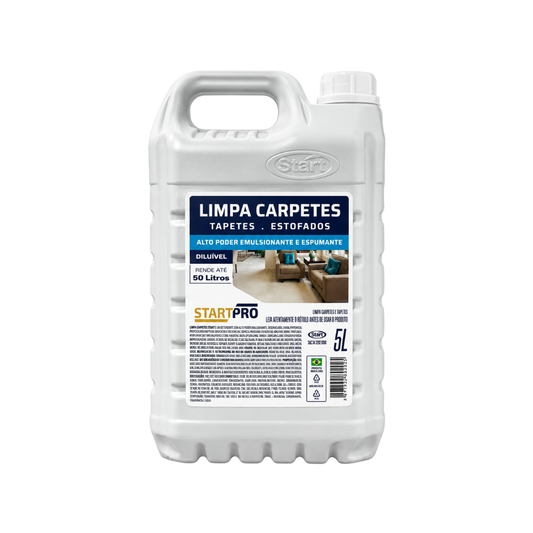 Limpa Carpetes Tapetes Estofados Profissional Start 5 Litros