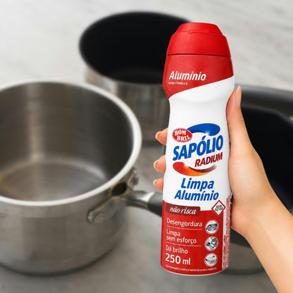 Sapólio Radium Cremoso Limpa Alumínio 250ml Bombril