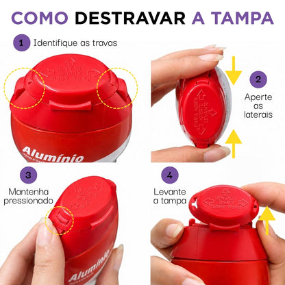 Sapólio Radium Cremoso Limpa Alumínio 250ml Bombril