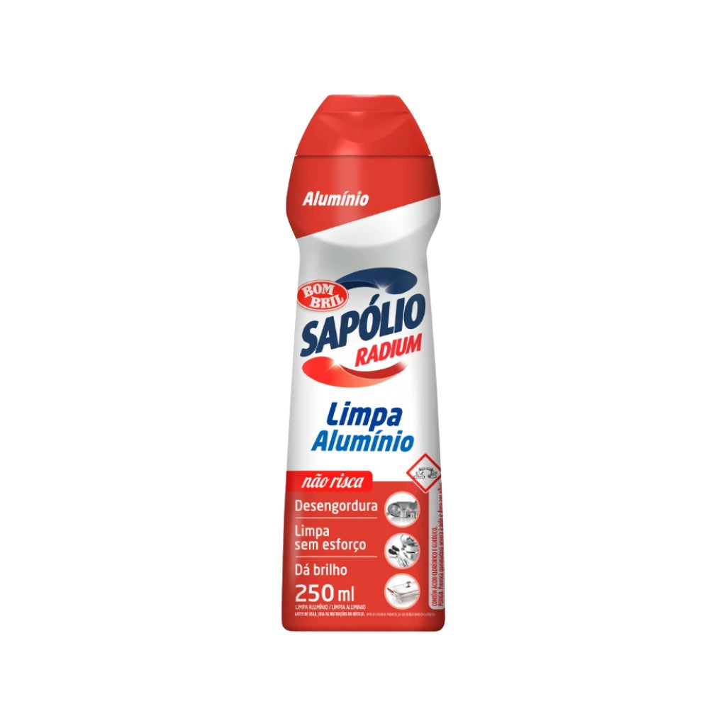 Sapólio Radium Cremoso Limpa Alumínio 250ml Bombril
