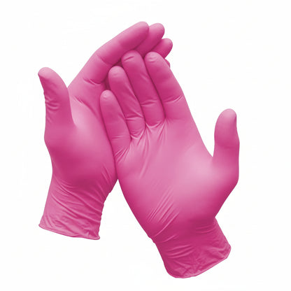 Luva De Procedimento Látex Rosa Com Pó Unigloves 100 Unidades - P