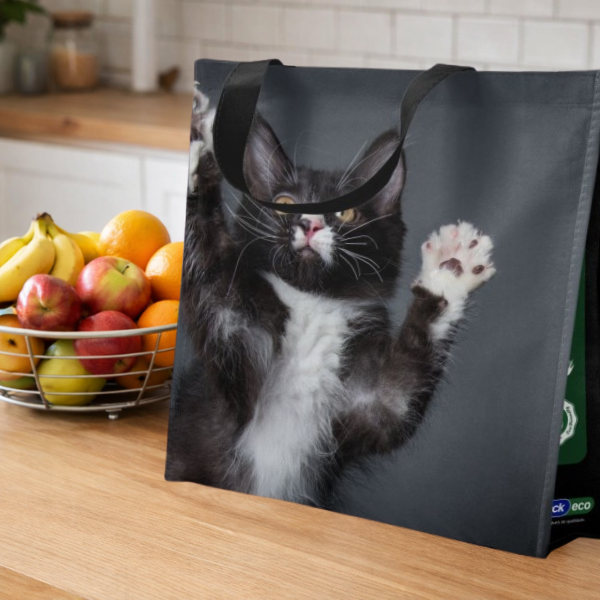 Sacola Reutilizável Gato Bompack