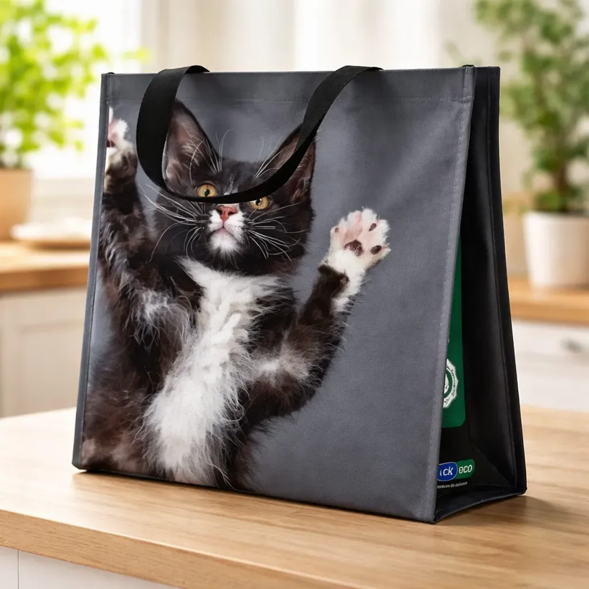 Sacola Reutilizável Gato Bompack