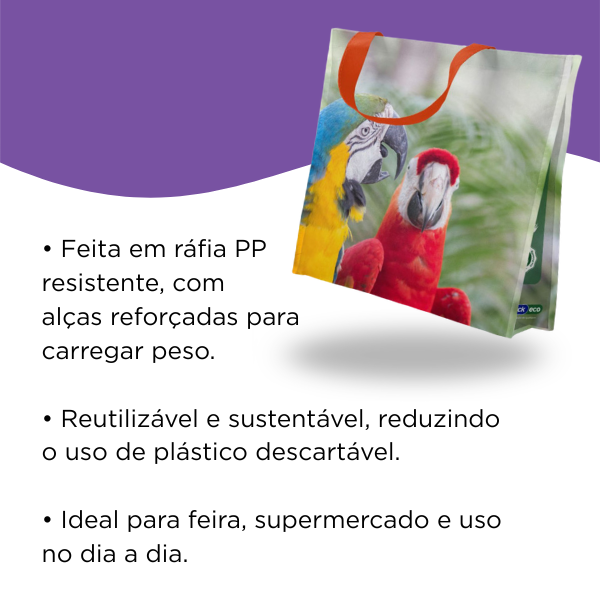 Sacola Reutilizável Arara Bompack