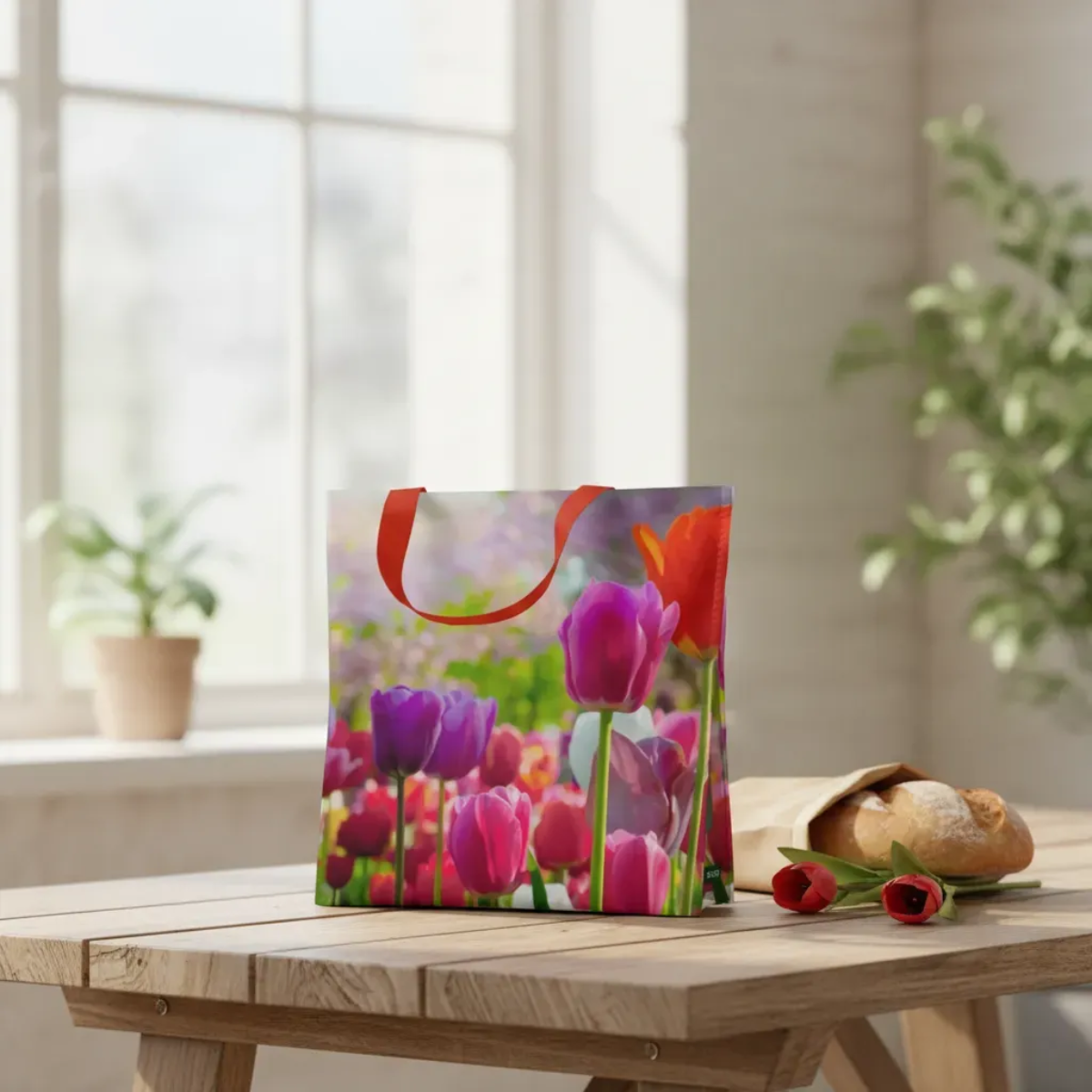 Sacola Reutilizável Flores Bompack