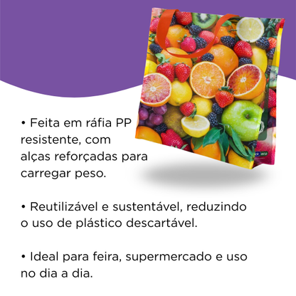 Sacola Reutilizável Frutas Bompack