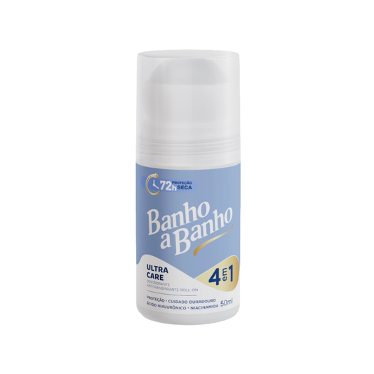 Desodorante Antitranspirante Roll On Ultra Care 72h Banho a Banho 50ml