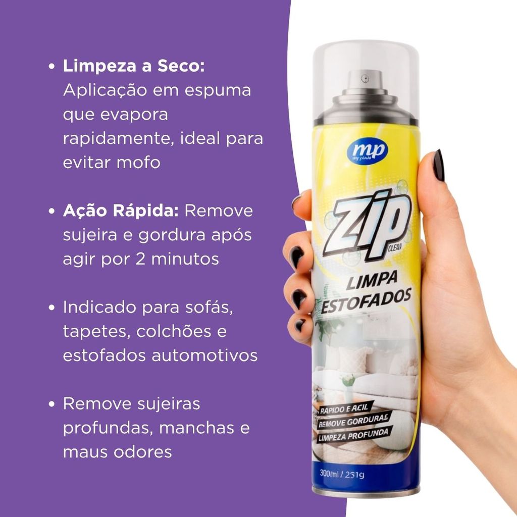 Limpa Estofado Spray Zip 300ml