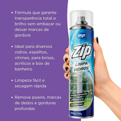 Limpa Vidros Spray Zip Clean 400ml