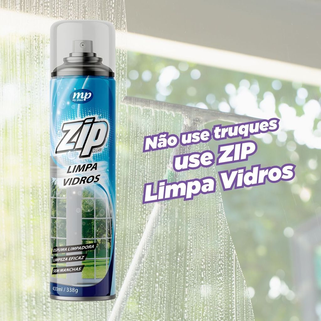 Limpa Vidros Spray Zip Clean 400ml