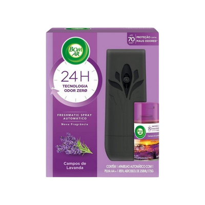 Aromatizador Bom Ar Freshmatic Aparelho + Refil Lavanda 250ml