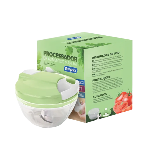Processador De Alimentos Manual 520ml Bompack