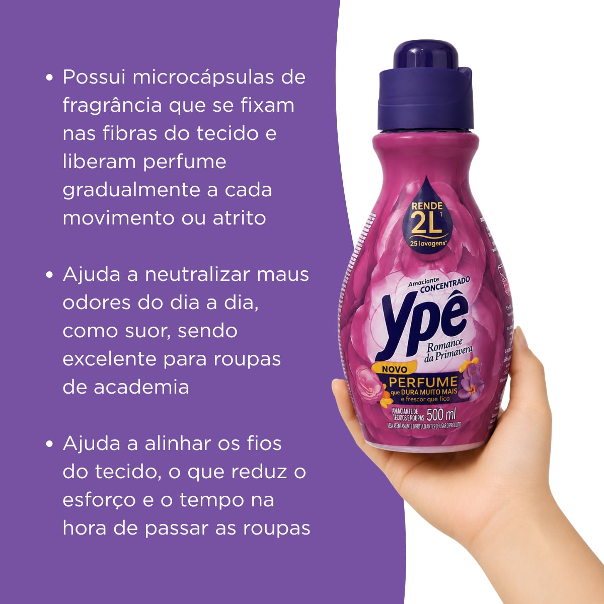 Amaciante Concentrado Romance da Primavera Ypê 500ml