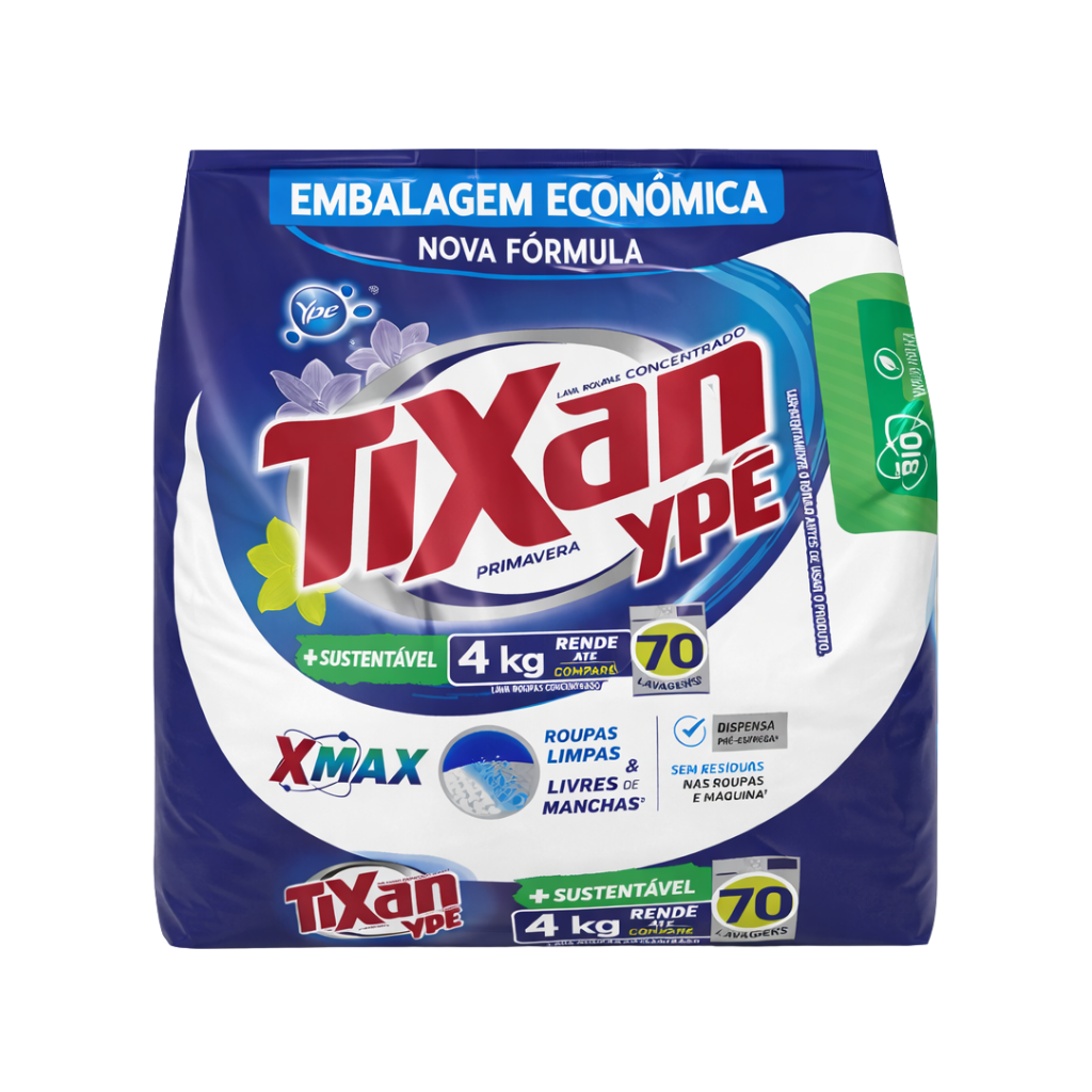 Lava Roupas em Pó Tixan Ypê Primavera 4kg
