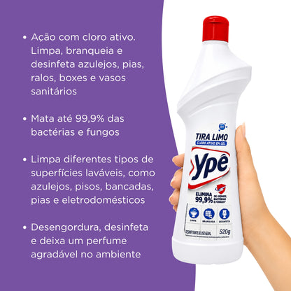 Desinfetante Tira Limo Cloro Ativo em Gel 520g Ypê