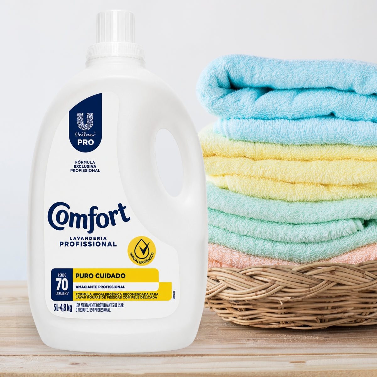 Amaciante Comfort Lavanderia Profissional Puro Cuidado 5 L