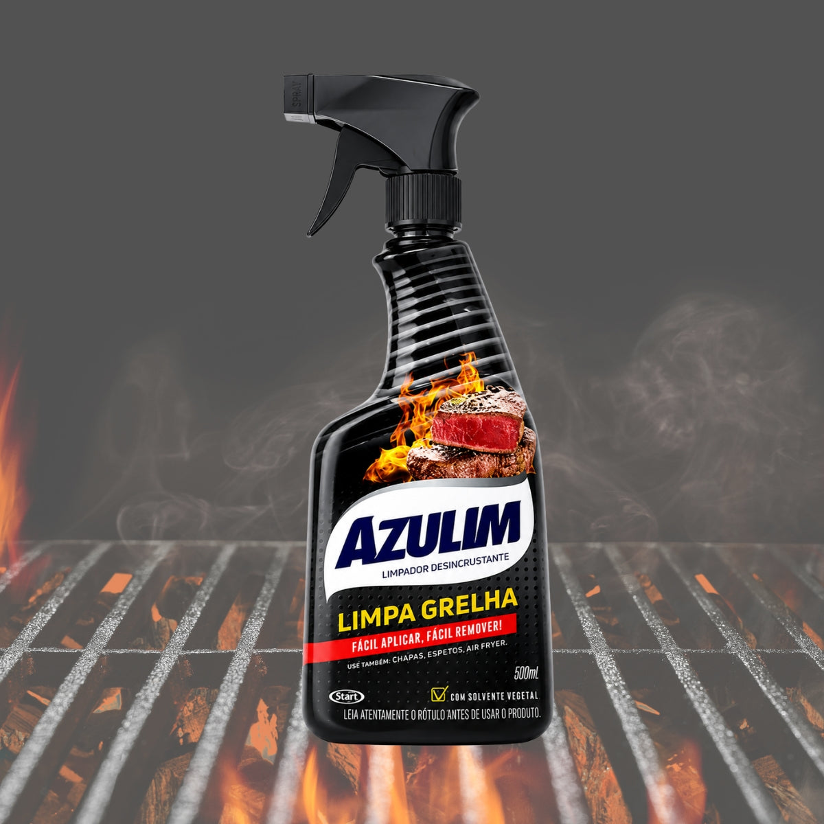 Desincrustante Limpa Grelhas Chapas Air Fryer Azulim 500 Ml