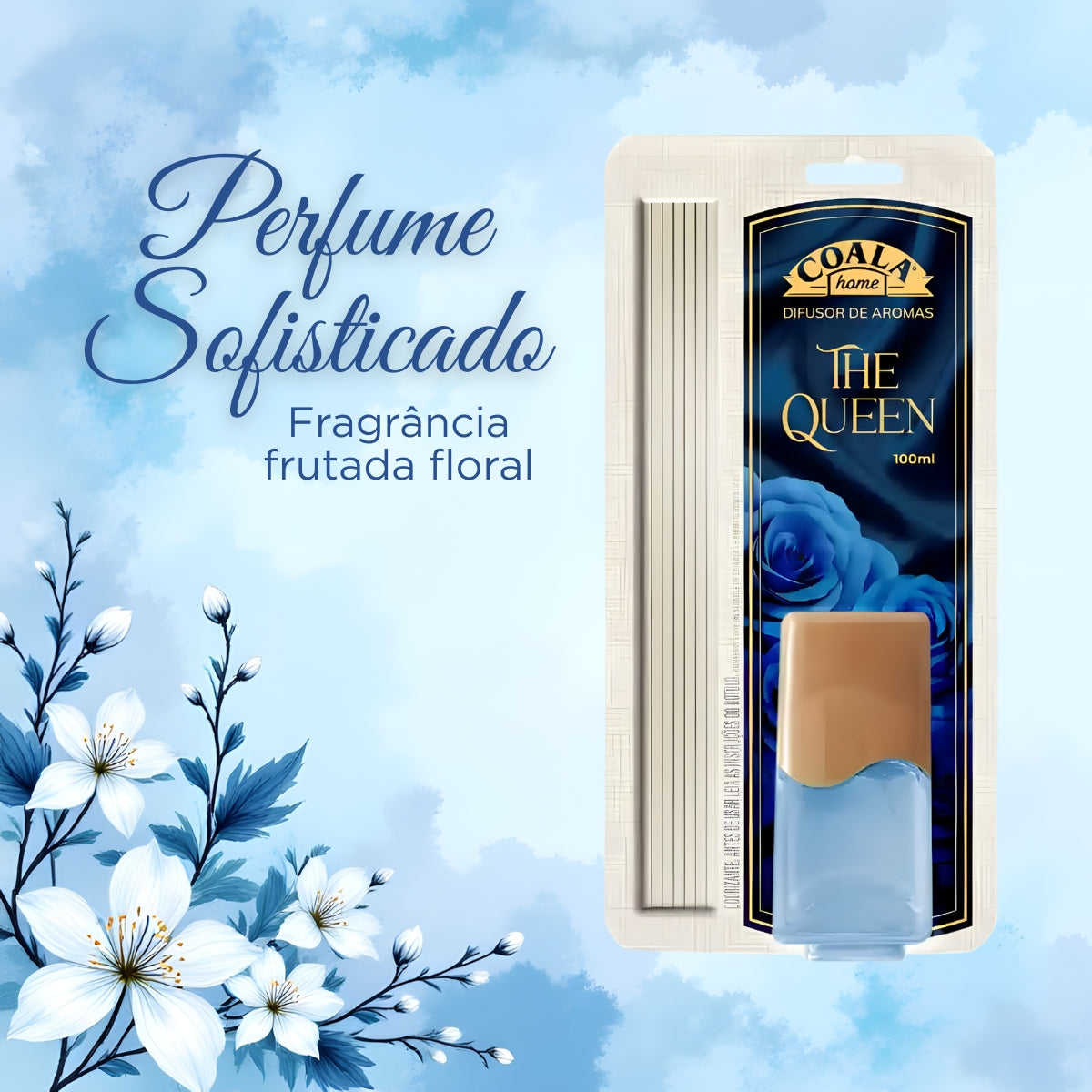 Difusor de Aromas Com Varetas The Queen 100ml Coala