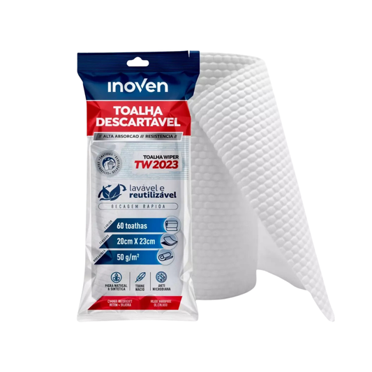 Pano Descartável  Wiper TW2023 Inoven Com 60 Unidades