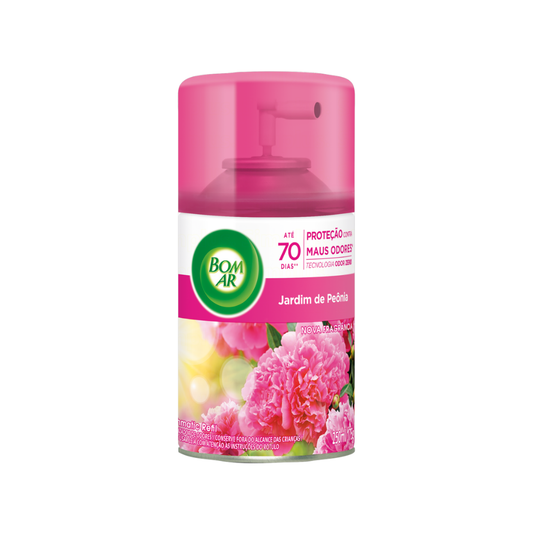 Refil Odorizador De Ambiente Bom Ar Freshmatic Jardim de Peônias 250ml